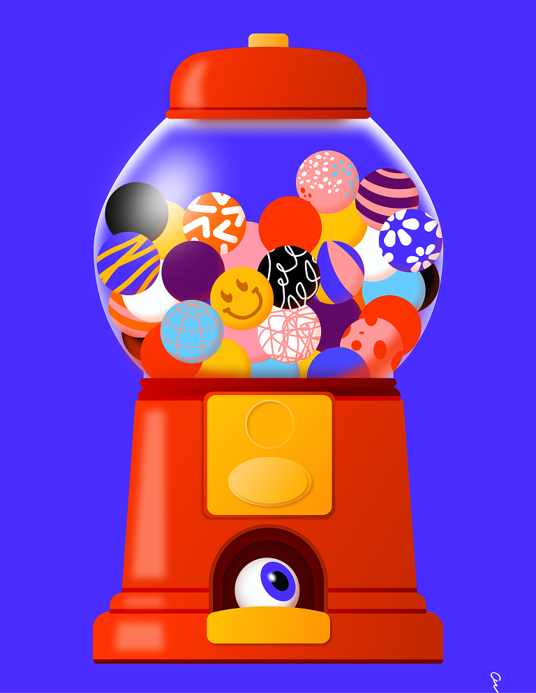 Gumball Machine Illustration